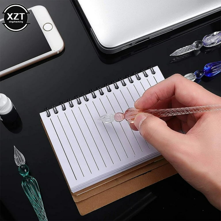 1Pc Vintage Glass Dip Dipping Pen Handmade Glass Dip Pen Filling