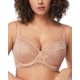 thumbnail image 1 of Sujetador minimizador HSIA talla grande con aros y encaje de cobertura total, 1 of 5
