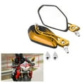 thumbnail image 2 of Motorbike Side Mirror, Adjustable Universal Motorcycle Rear View Mirrors Ultra Clear Flame Pattern  For Scooters, 2 of 8
