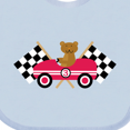 thumbnail image 4 of Inktastic Race Car Racing Bear Animal Boys or Girls Baby Bib, 4 of 4