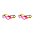 thumbnail image 3 of Naiovety Gafas de natación Clear View de alta definición - Hechas de PC para adaptarse a la estructura facial Correa ajustable Anillo rosa naranja 2Conjunto, 3 of 6