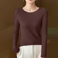 thumbnail image 5 of Womens Thin Basic Knitted Sweaters, Fall Sweaters for Women Casual Ribbed Solid Color Crewneck Long Sleeve Pullover S-2XL, 5 of 5