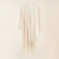thumbnail image 2 of Womens Sexy Hollow-Out Mesh Tassel Skirt Sheer Maxi Beach Cover Up Sarong, Summer Fishnet Swimwear Wrap, 2 of 5