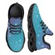 thumbnail image 1 of Zapatillas de deporte de malla para mujer con diseño de copos de nieve brillantes, resistentes a los golpes, con plataforma ligera y resistente al desgaste, 1 of 6