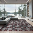 thumbnail image 2 of ODIKA 8'x10' Washable Area Rug Geometric Directional Blocks Repeating Motifs Contemporary Abstract for Living Room, Under Sectional, Family , Durable, Non-Slip, 2 of 7
