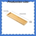 thumbnail image 4 of Rectangle Wood Serving Platter, Natural Bamboo Food Tray, 4 size Wooden Snack Holder, Household Table Storage Tray, Bamboo Snack Tray, Indoor Decorative Serving Tray,3 Compartments, 11.81×4.33 in, 4 of 6