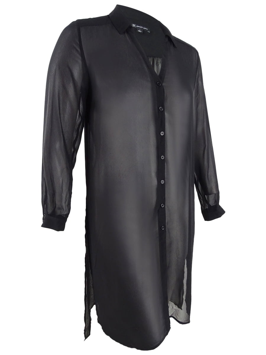 sheer tunic shirt
