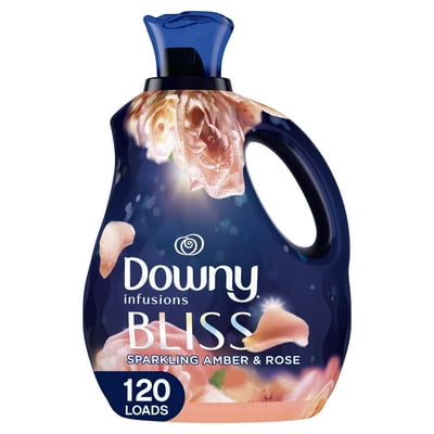 Downy Infusions Bliss Sparkling Amber, 120 Loads Liquid Fabric Softener 81 fl oz