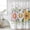 White Light Yellow, variant on Colorful Daisy Floral Shower Curtain, Waterproof Shower Curtains for Bathroom, Spring Flowers Botanical Leaves Rustic Washable Fabric Bathtub Curtain Set Bath Decor with 12 Hooks Long 72"x84"