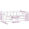 thumbnail image 5 of vidaXL Sofa Chair Upholstered Single Sofa Armchair for Living Room Fabric, 5 of 7