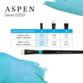 thumbnail image 5 of Princeton Series 6500 Aspen Synthetic Brush - Size 8, Short Angle Bright, Long Handle, 5 of 7