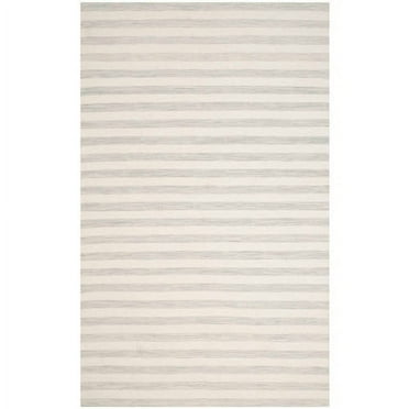 SAFAVIEH Dhurries Joetta Geometric Area Rug, Light Blue/Ivory, 3' x 5'
