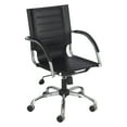 thumbnail image 2 of Flaunt Series Mid-Back Manager's Chair, Red Leather/chrome, 2 of 2