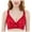 Red, variant on Bras for Women No Underwire Front Buckle Beautiful Thin Wireless Bra for Women Red 44E