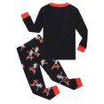 thumbnail image 2 of Emy Dola Halloween Little Boy Girl Glow in the Dark Sleepwear Cotton Toddler Kids 2-Pieces Pajamas Sets Skeleton Outfits, 2 of 9