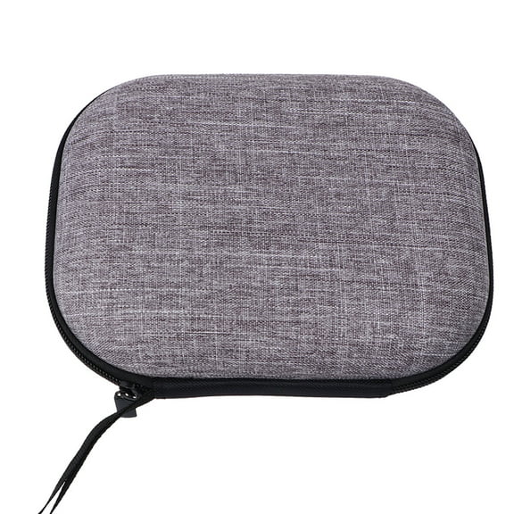 1pc Headset Folding Storage Bag Headphone Bag Carrying Pouch Headset Case Compatible for AKG y50 (Grey Cotton and Linen Fabric)