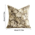 thumbnail image 4 of Vintage Floral Pillow Cover, Soft Jacquard Throw Pillow Case, Classic Flower Pattern Decorative Cushion Cover for Sofa Couch Bedroom Living Room Home Decor, Pillow Insert Not Included, 4 of 8
