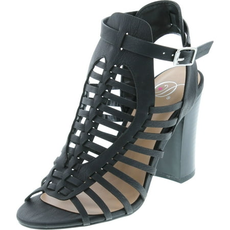 

Women s Delicious Ibiza Block Heeled Sandal Black 10