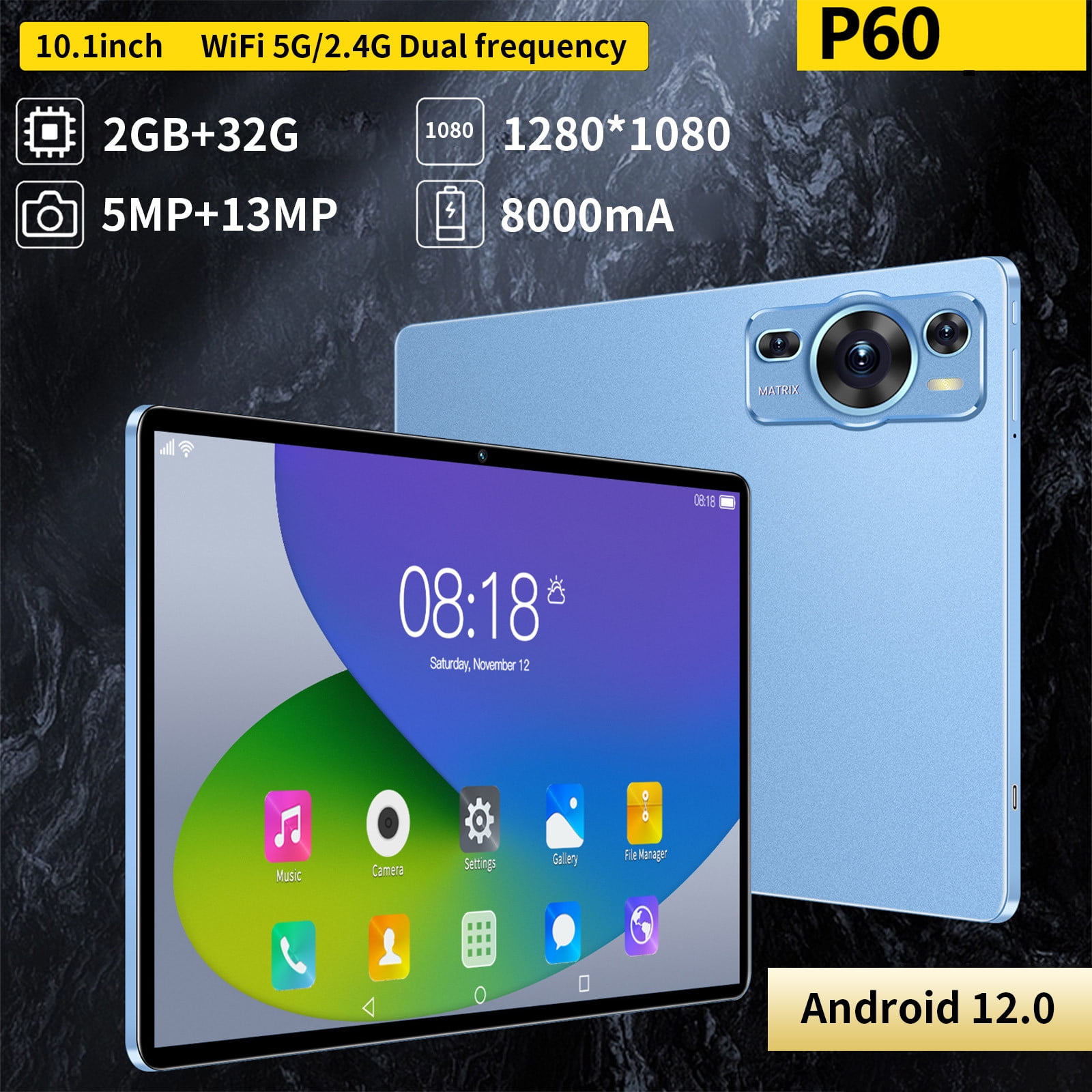 Upgraded 10.1-inch Tablet Computer 10 Core Android Ultra-thin HD Screen Learning Game Video Office Tablet 2+32G Supports Double SIM Communication Function