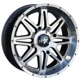 thumbnail image 1 of 4/156 Motosport Alloys M26 Vibe Wheel 14x7 3.5 + 3.5 Dark Tint for Polaris RANGER 570 CREW-4 Mid Size 2014-2018, 1 of 1