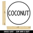 thumbnail image 2 of Coconut Flavor Scent Rounded Text Self-Inking Rubber Stamp Ink Stamper - Red Ink - Medium 1 Inch, 2 of 7