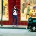 thumbnail image 6 of QccHieUs 1/64 People Figure Mini Architectural Figurine Resin Diorama Scenery Tiny People Man taking photo, 6 of 9
