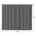 thumbnail image 5 of Gray and Black Checkerboard Pattern Shower Curtain 84"x72" ,Bathroom Decorative Shower Curtains Set with 12 Hooks,Modern Waterproof Washable Shower Curtain, 5 of 6
