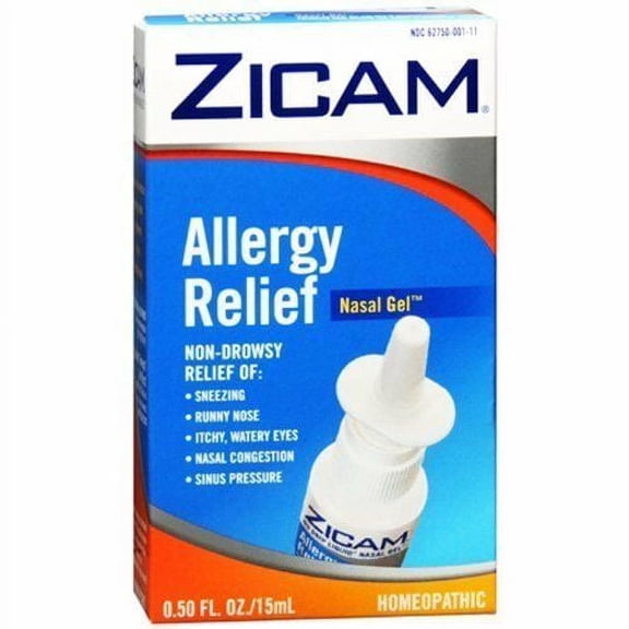 Zicam Powerful Allergy No-Drip Liquid Nasal Spray Relief, 0.50oz, 6-Pack