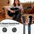 thumbnail image 6 of ZENY 38" Acoustic Guitar for Beginners, Student Starter Kit with Gig Bag, Strap, Tuner & Picks -Black, 6 of 11