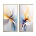 thumbnail image 2 of Designart "Whirling Light Blue Opulence Tender Waves II" Abstract Shapes Framed Wall Art Set Of 2 - Transitional Blue Frame Gallery Set For Office Decor, 2 of 6