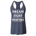 thumbnail image 1 of Shop4Ever Women's Dream Like Martin Fight Like Malcolm Inspire Like Obama Racerback Tank Top X-Small Navy, 1 of 5