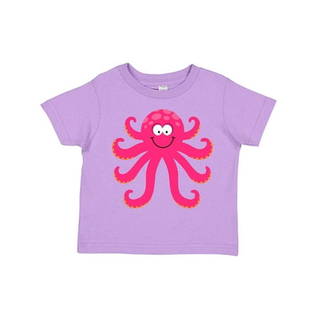 

Inktastic Octopus Sea Creature Pink Girls Gift Toddler Toddler Girl T-Shirt