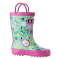 thumbnail image 2 of Oaki Kids Rubber Rain Boots with Easy-On Handles for Boys Girls Toddlers, 2 of 3