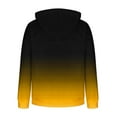 thumbnail image 5 of ZCFZJW Mens Fuzzy Hoodies Casual Tie Dye Gradient Color Print Long Sleeve Drawstring Hooded Pullover Sweatshirts Trendy Cozy Sherpa Fleece Warm Outwear Tops with Pockets Yellow XXXXL, 5 of 6