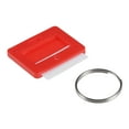 thumbnail image 4 of Uxcell 28x22mm Plastic Key Tags with Split Keyring Red 15 Count, 4 of 4