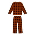 thumbnail image 6 of BLVB Boys Girls Cute Plaid Pajama Sets Long Sleeve Sleepwear Kids 2 Piece Pjs Pajamas Sleep Shirt and Pants Matching Set, 6 of 6