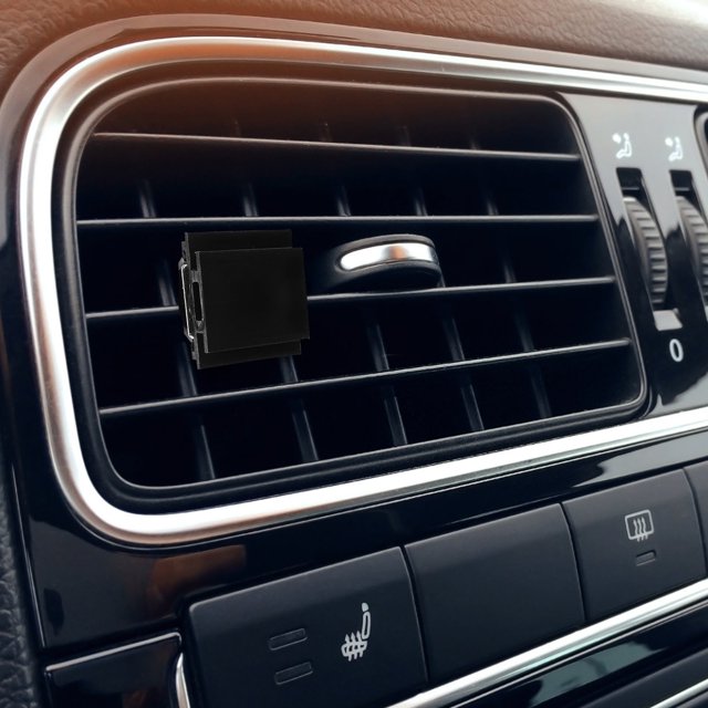 BRIGHTFUFU 10Set Car Scented Tablets Air Vent Clip Black 1.6x0.7x0.7in