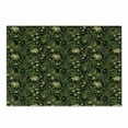 thumbnail image 1 of Sage Cutting Board, Spring Inspired Ornaments Butterflies Little Blossoms Swirled Leaves Vintage, Decorative Tempered Glass Cutting and Serving Board, Small Size, Yellow Black Green, by Ambesonne, 1 of 1