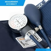 Primacare DS-9197-BLWM Professional Classic Series Manual Adult size Blood Pressure Kit, Emergency Bp kit with Stethoscope and Portable Leatherette Case, Nylon Cuff, Blue