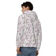 thumbnail image 4 of Naloa Orchids Flowers Men’s Hoodies, Zip up Hoodie, Sweatshirts,Hoodies for Men Sizes S-3XL-X-Large, 4 of 5