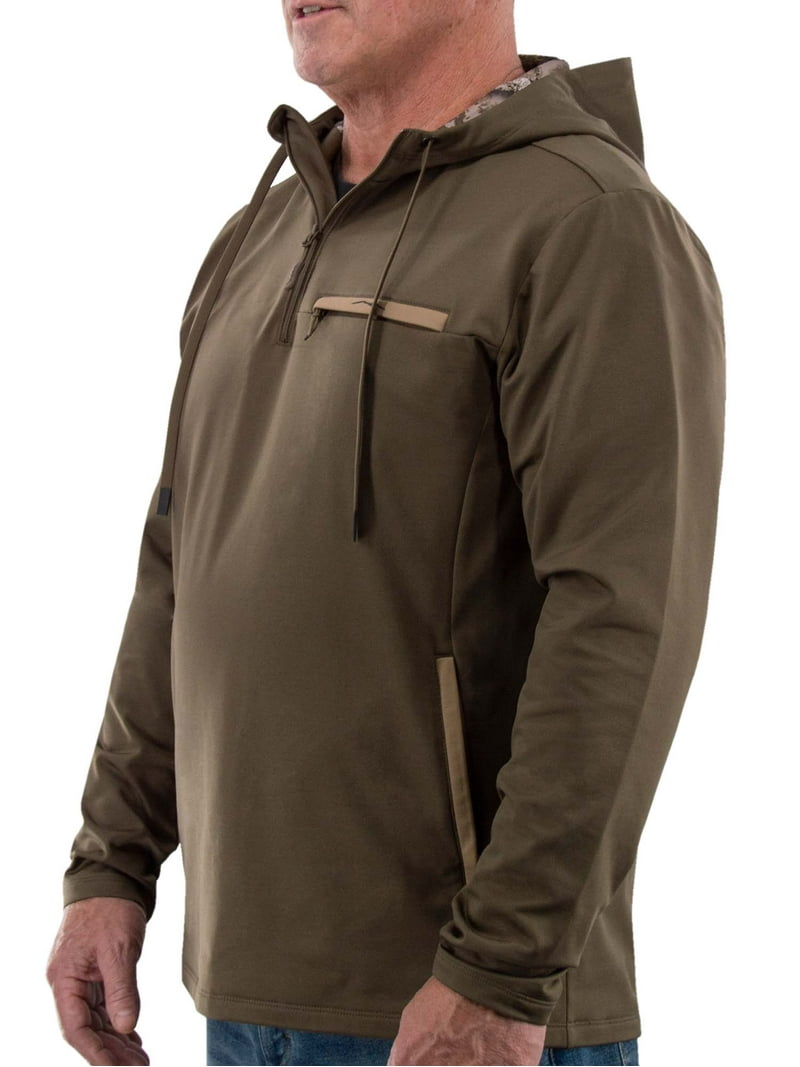 Tekari Men's Axial 1/4 Zip Performance Hunting Hoodie - Walmart.com