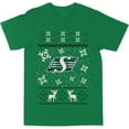 thumbnail image 1 of CFL Saskatchewan Roughriders Ugly Xmas Sweater Forest-Green X-Large T-Shirt, 1 of 4