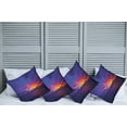 thumbnail image 2 of Ambesonne Nautical Throw Pillow Cover 4 Pack, Dream Sunset Magenta, 20", Purple Blue, 2 of 7