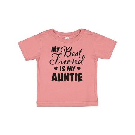 

Inktastic My Best Friend is My Auntie with Hearts Gift Baby Boy or Baby Girl T-Shirt