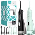 thumbnail image 1 of 2 Pcs COSLUS Cordless Teeth Flosser Portable Rechargeable Oral Irrigator Tooth Flosser Electric Oral Irrigator For Travel, 1 of 6