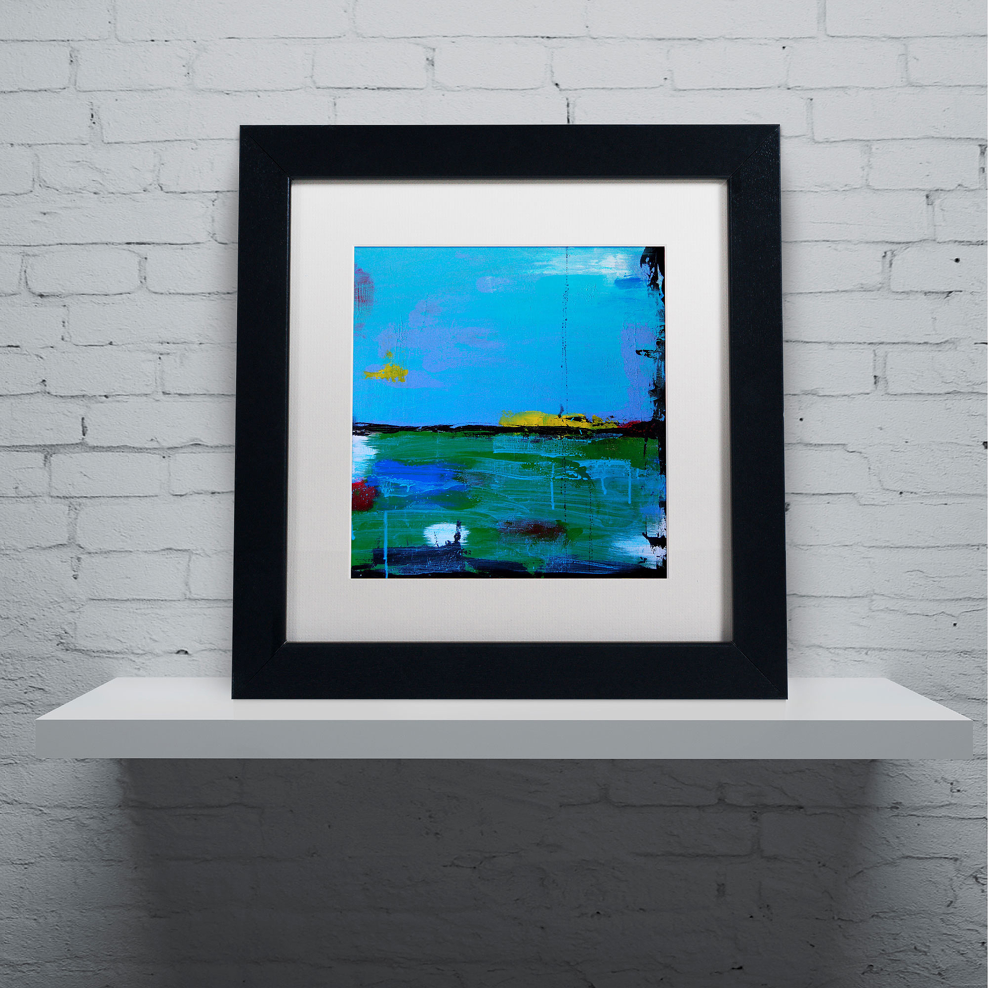 Trademark Fine Art "Sunrise" Canvas Art by Nicole Dietz, White Matte, Black Frame