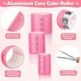 thumbnail image 3 of Thermal Rollers for Hair, 24PCS Jumbo Rollers Hair Curlers with Clips, Large Rollers for Hair Set with 63mm 48mm 36mm Self Grip Thermal Hair Roller for Long Medium Short Hair Volume Salon Hair, 3 of 7