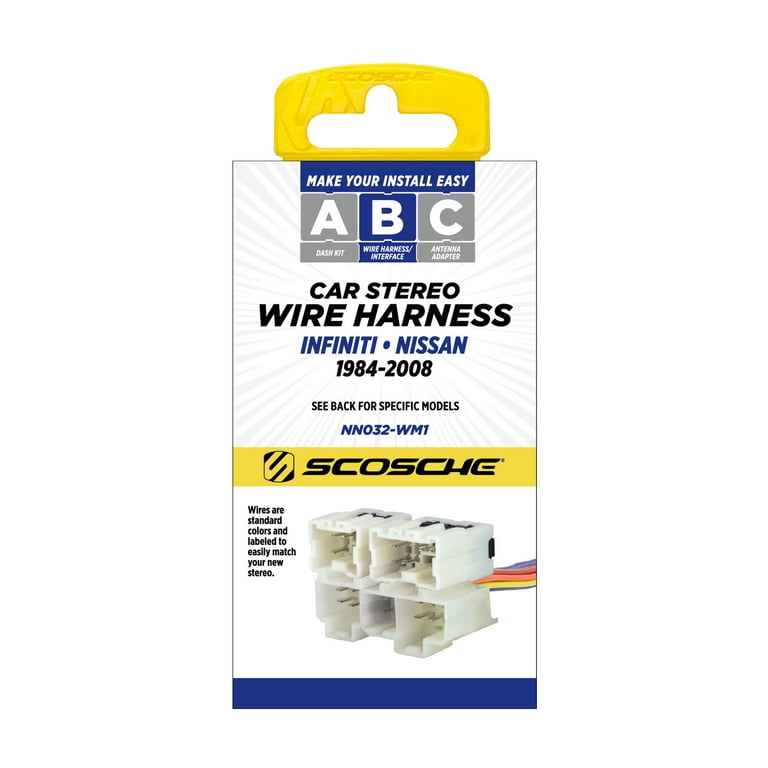 Scosche NN032-WM1 Wiring Harness Compatible with Select 1984 Scosche NN032-WM1 Wiring Harness Compatible with Select 1984