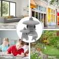 thumbnail image 2 of HEALEEP 3Pcs Grey Sandstone Miniature Garden Decor Shape Home Interior Classic Design, 2 of 4