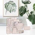 thumbnail image 4 of 8Pcs/Set Packing Cubes for Travel Clothes Clothing Sorting Sorting for Home Camping Family beige, 4 of 8